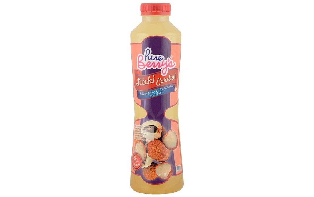 Pure Berry's Litchi Cordial    Bottle  750 millilitre